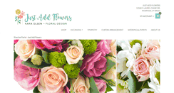 Desktop Screenshot of justaddflowers.net
